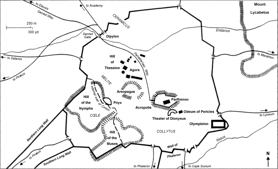 Map of Ancient Athens