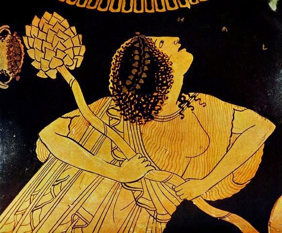 Maenad with thyrsus